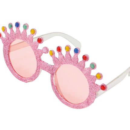 Rosa Brille Glitzer