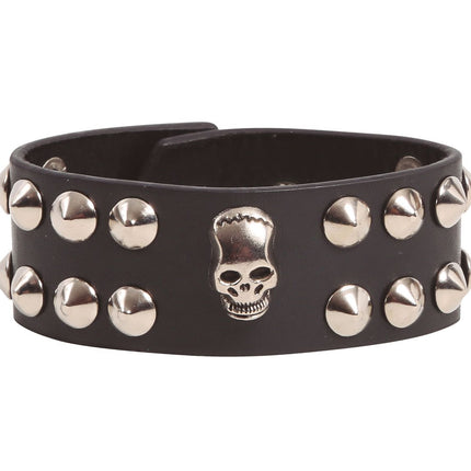 Totenkopf-Armband Schwarz