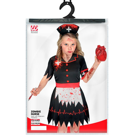 ZOMBIE KRANKENSCHWESTER SCHWARZ
