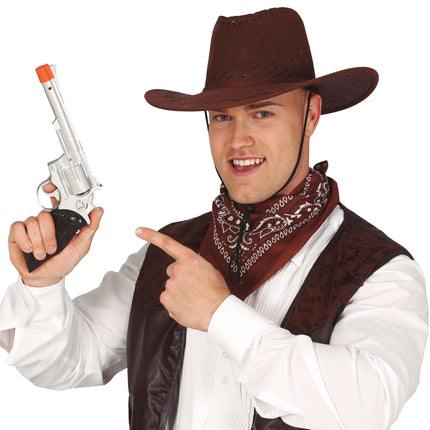 Cowboy Gewehr Silber 32cm