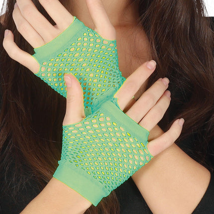 Netzhandschuhe Lindgrün 11cm