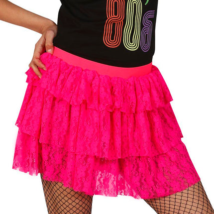 80er-Jahre-Rock Neon-Rosa