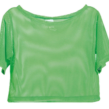 Fischnetz T/Shirt Neon Grün Kurz L