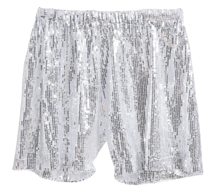 Silberne Glitzerhosen L