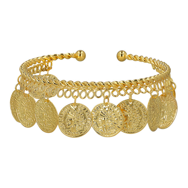 Gouden Armband Met Muntjes