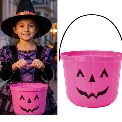 Halloween-Eimer, rosa