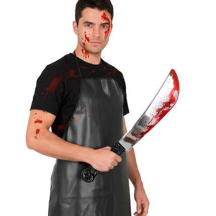Halloween-Spielzeug-Machete mit Blut, 41 cm