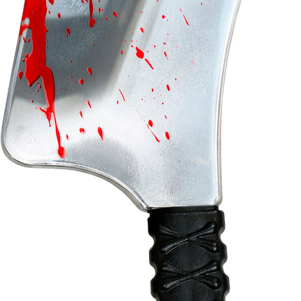 Halloween-Attrappe-Messer mit Blut, 33 cm