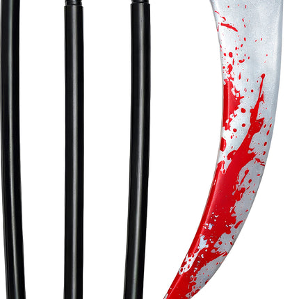 Halloween-Attrappe einer Sense mit Blut, 95 cm