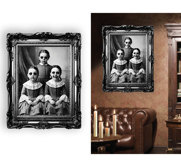 Halloween Wandaufkleber Horror Familie 58cm