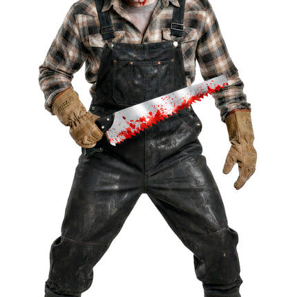 Halloween-Attrappe: Säge mit Blut, 50 cm