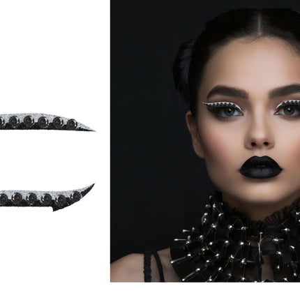 Zwart Gezicht Stickers Eyeliner
