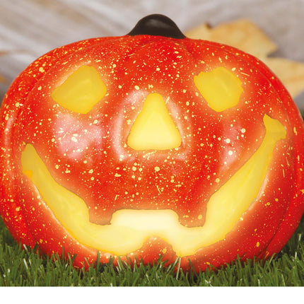 Halloween Kürbis mit Licht 17cm