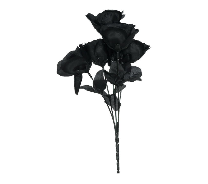 Halloween Schwarzer Rosenzweig 35cm