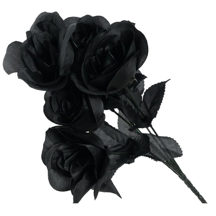 Halloween Schwarzer Rosenzweig 35cm