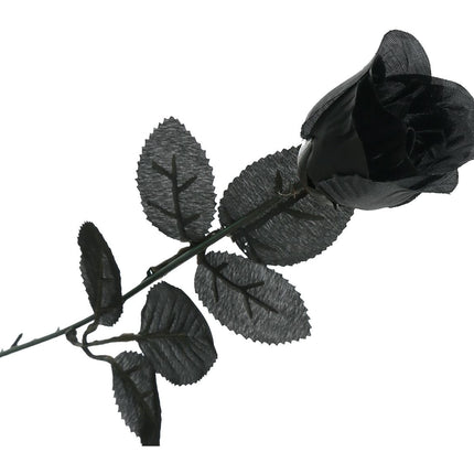 Halloween Schwarze Rose 42cm