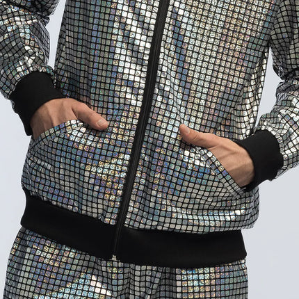 Trainingsanzug „Disco Diamond Babe“ in Silber