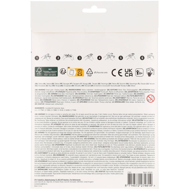 Piraten Fake Tattoos 25 Stück