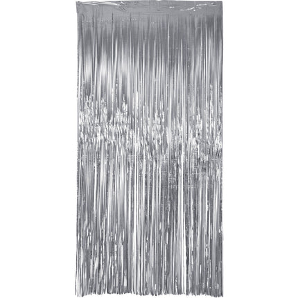 Silberner Türvorhang 2m