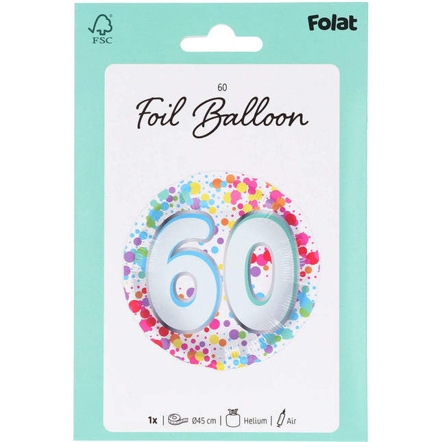 18in/45cm 60 Regenbogen
