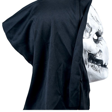 Schwarze und weiße Halloween Maske Totenkopf