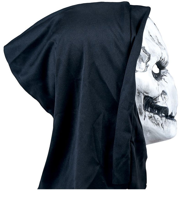 Schwarze und weiße Halloween Maske Totenkopf