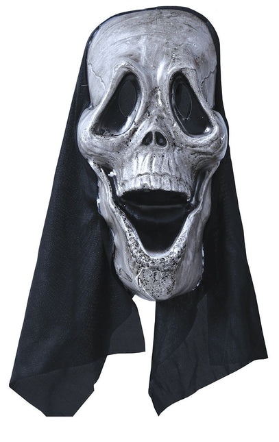 Schwarze und weiße Halloween Maske Geist