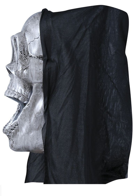 Schwarze und weiße Halloween Maske Geist