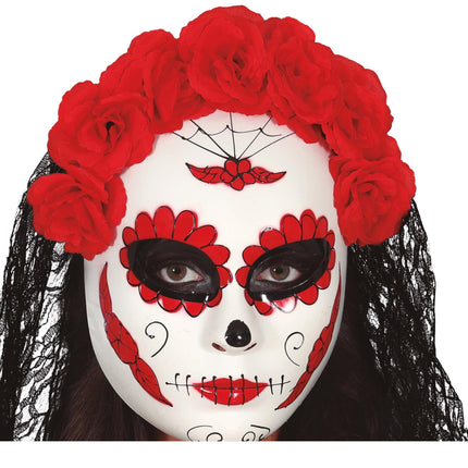 Dia De Los Muertos Maske Schleier