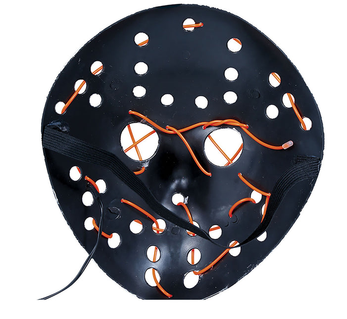 Halloween Maske Hockey mit Licht