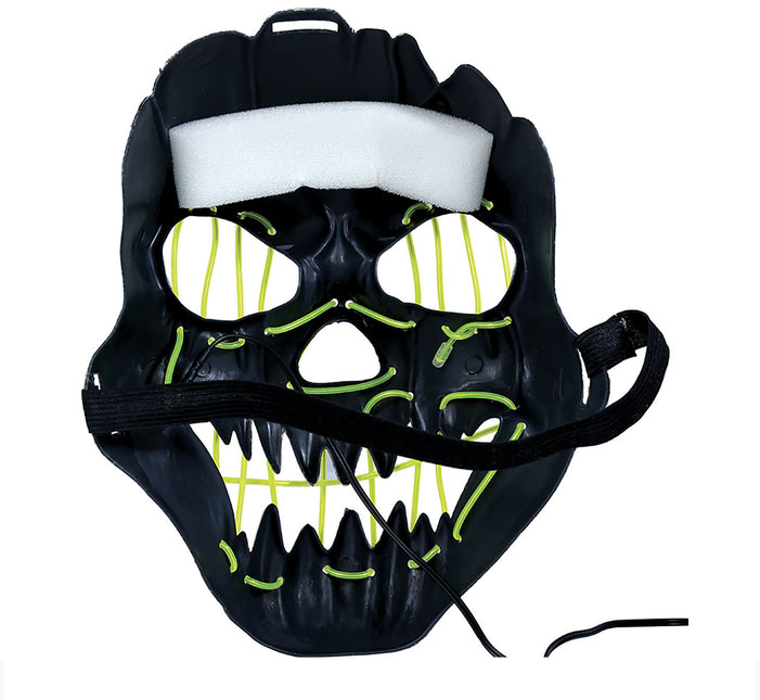 Halloween Maske lächelnd mit Licht