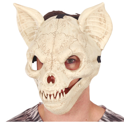 Halloween Maske mit bewegter Fledermaus
