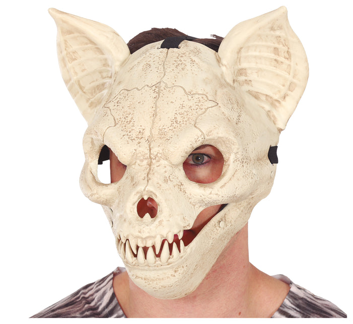 Halloween Maske mit bewegter Fledermaus