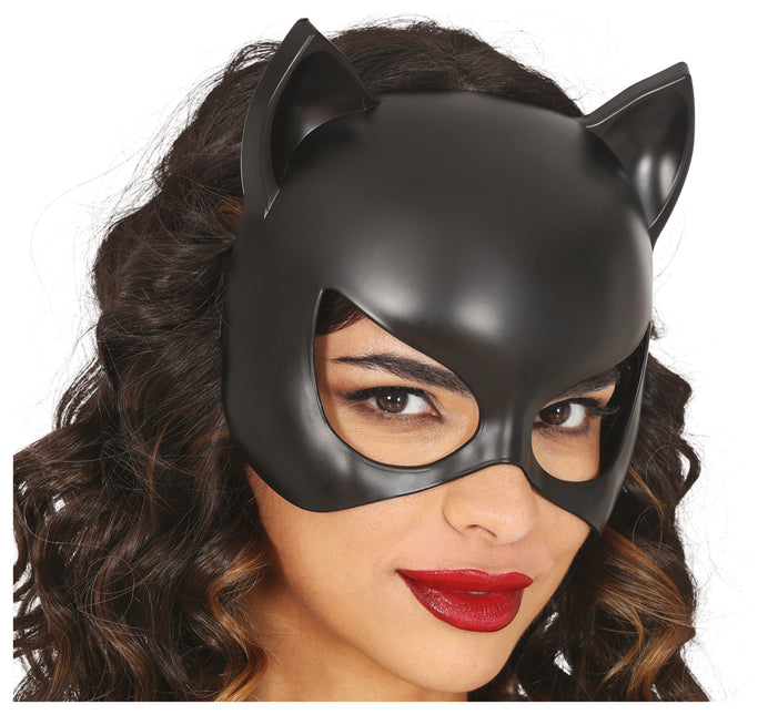 Catwoman Maske halbes Gesicht