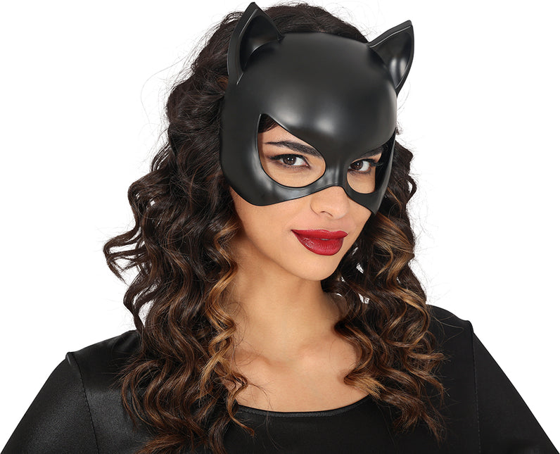 Catwoman Maske halbes Gesicht
