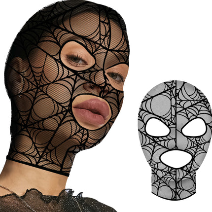 Spitze Maske Spinnennetz