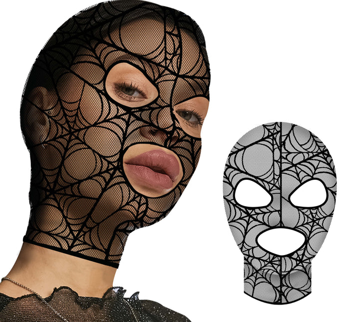 Spitze Maske Spinnennetz