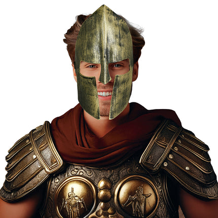 Gladiator Maske Gold Silber