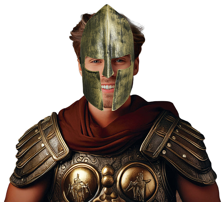 Gladiator Maske Gold Silber