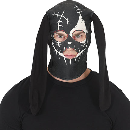 Halloween-Maske „Schwarzes Kaninchen“