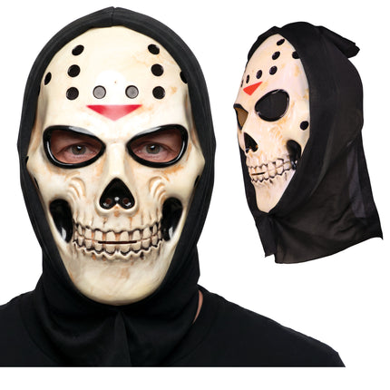 Halloween-Maske: Hockey-Skelett