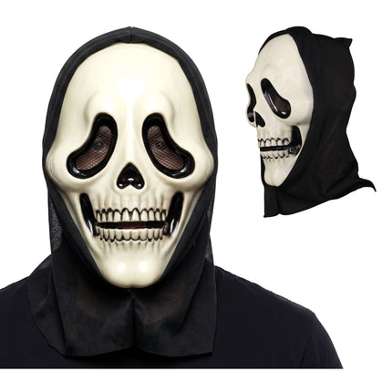 Halloween-Maske „Weißes Killer-Skelett“