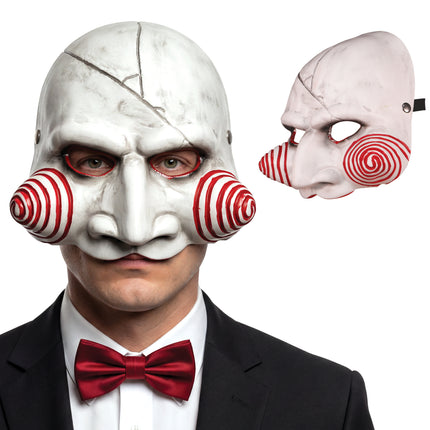 Halloween-Maske „Weiße Puppe“