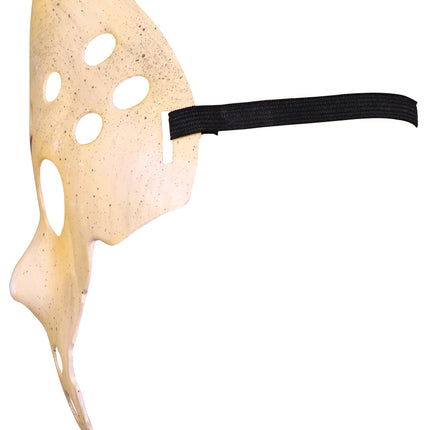 Halloween-Maske, weiß, Hockey, kaputt