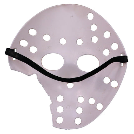 Halloween-Maske, weiß, Hockey, kaputt