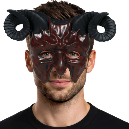Halloween-Maske „Halber Teufel“