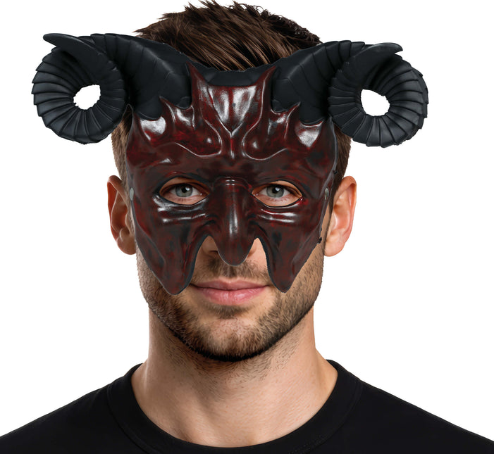 Halloween-Maske „Halber Teufel“