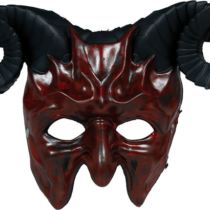 Halloween-Maske „Halber Teufel“