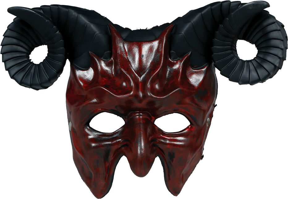 Halloween-Maske „Halber Teufel“