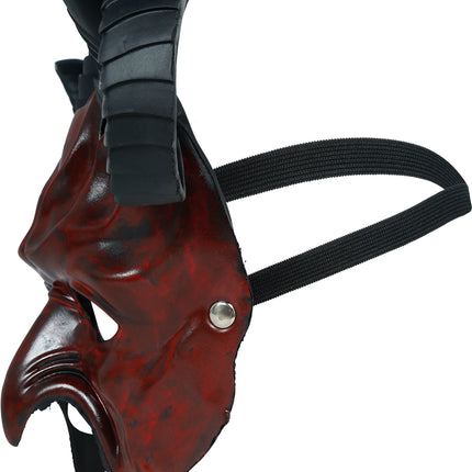Halloween-Maske „Halber Teufel“